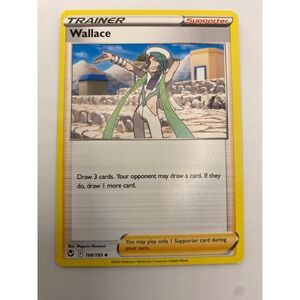 Pokemon Wallace Silver Tempest 166/195 Trainer Supporter Card Uncommon